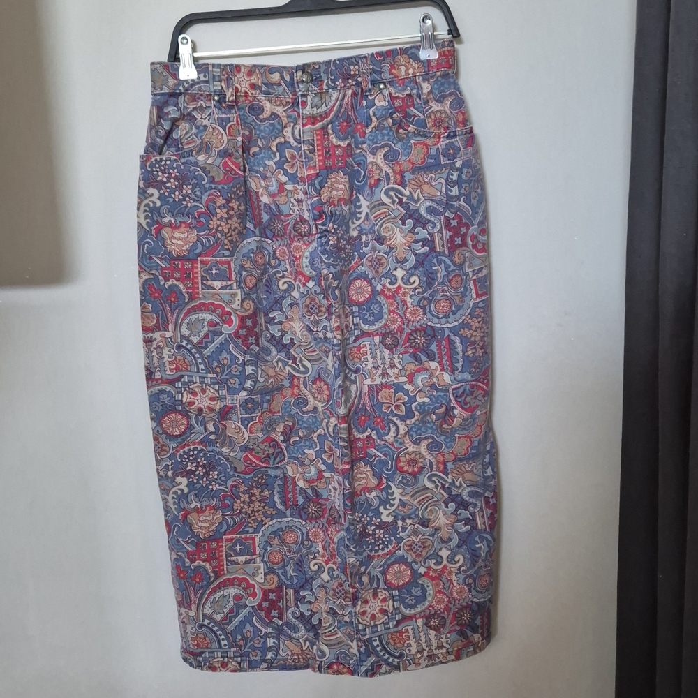 Vintage Willowbend Midi Pencil Skirt Casual